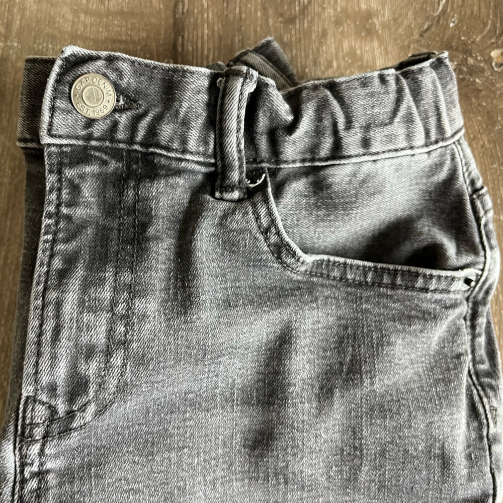 GAP boys grey washed jeans, size 12 regular fit